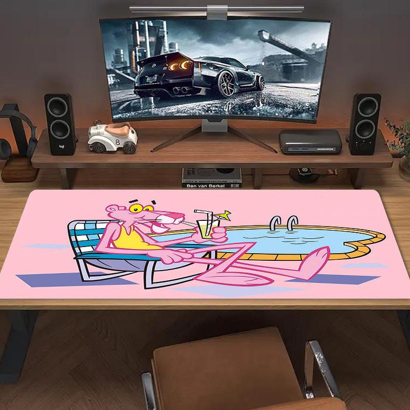 The Pink Panther2 Print  Cushion Non-slip Laptop Tablet Big Mousepad XXL Mat Mini PC Playmat With Lock edge