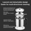 Stainless Steel Oil Can Container with Fine Filter Frying Oil Saver for Straining And Storing Cooking Oil Reuse 1.4L Capacity Rust-Proof Kitchen Oil