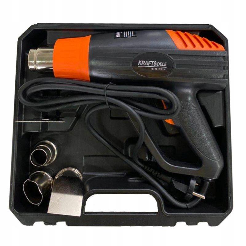 Electric Heat Gun 2000W 4 Nozzles 2 Speeds 400-600°C Case Kd10390