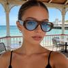 Neue übergroße beliebte Mode quadratische Damen-Sonnenbrille Retro Herren-Sonnenbrille Damenmode Outdoor-Spiegel Oculos