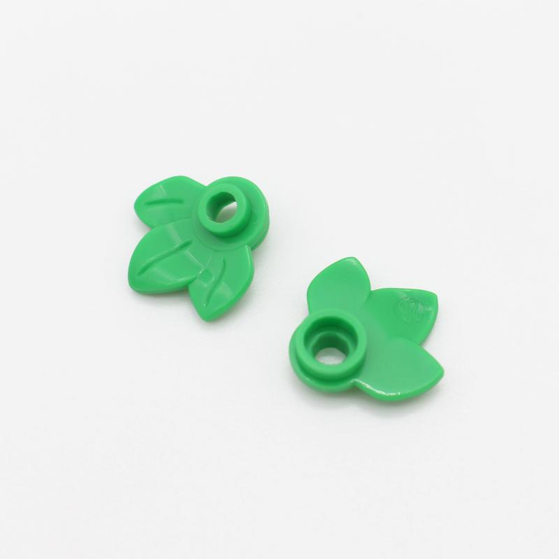450pcs bag MOC 32607 Plant Plate Round 1x1 with 3 Leaves Pumpkin Tree DIY Enlighten Building Bricks Compatible Blocks Particles