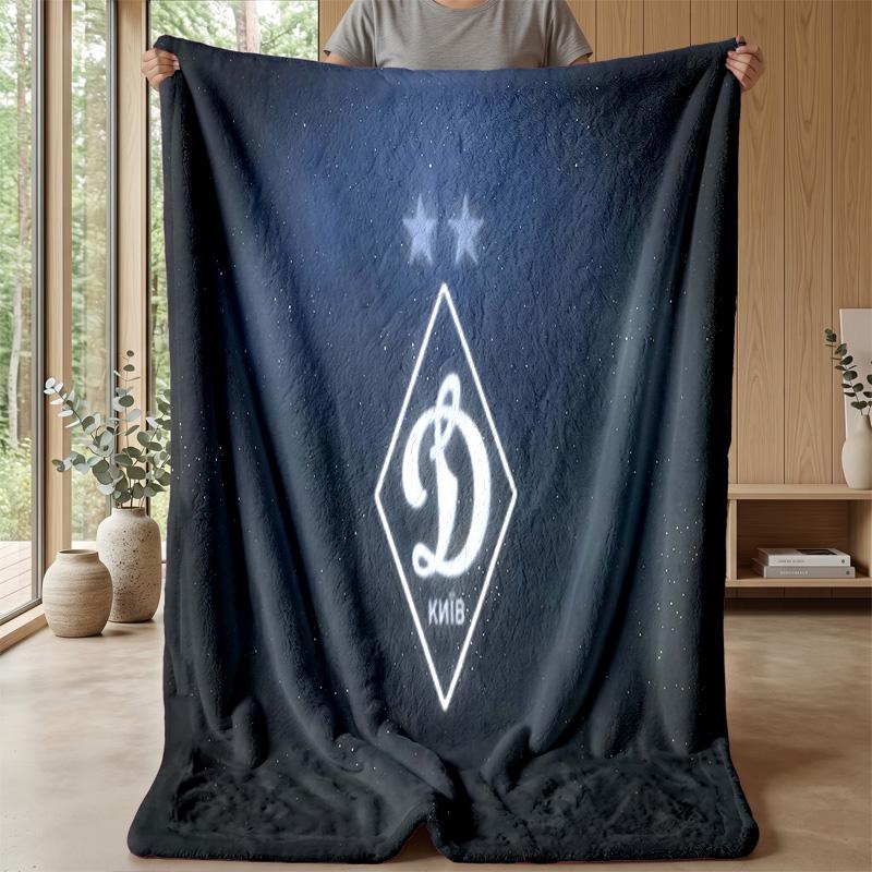 Dynamo Moscow Theme Blanket Soft Flannel Fleece Blanket Warm Lightweight Throw Blanket for Home Sofa Bed