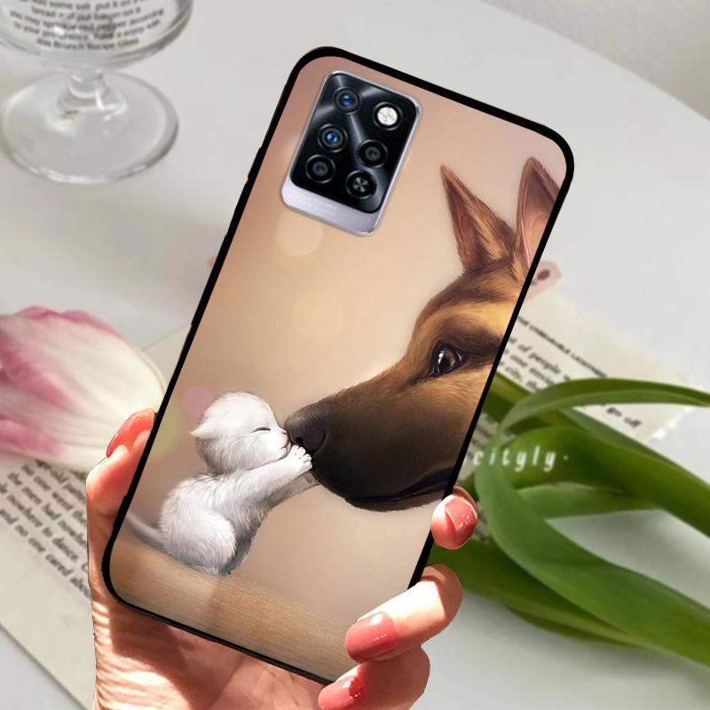 For Infinix Note 10 Plus Case Black Soft silicone TPU Back Cover For Infinix Note10 Pro NFC Phone Case Note 10 Pro Plus Bumper