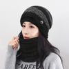 ZHENYUEQI Winter Wool Knit Hat and Neck Warmer Set