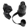 12V 3Pin Trailer Socket Connectors Round 3 Pole Plug-in Trailer Tractor for Caravans Trucks Motorhomes Boats Trailers.