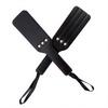Faux Leather Pat Racket with Rivet Reinforcement Metal Rivets Slit Design Wild Leopard Print Comfortable Grip Imitation Leather Racket