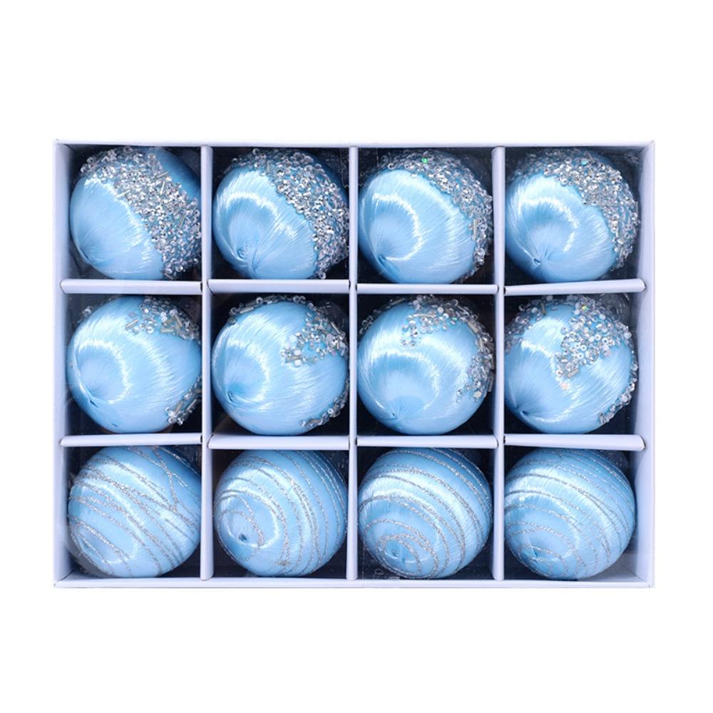12pcs Shatterproof Christmas Tree Decoration Pendant 6CM Hanging Ornament Christmas Ball Set  Room
