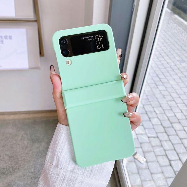 Mattierte Hautfreundliche Rundumhülle für Samsung Galaxy Z Flip 4 Hülle Zflip3 Stoßfeste Hartschale für Samsung Z Flip 4