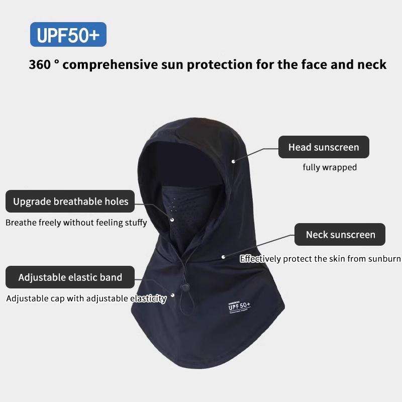 Anti-Uv Ice Silk Sun Hat Adjustable Breathable Sunscreen Hat With Shawl Quick Drying Sunshade Cap Outdoor Sports