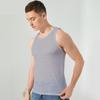Herren Eisseide Netz Nahtloser Sport-Tanktop