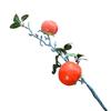 Simulated Persimmon Single Branch Multi-Headed Persimmon Lemon Apple Branch Fake Flower Decorative Fruit Tree Fake Fruit Berry