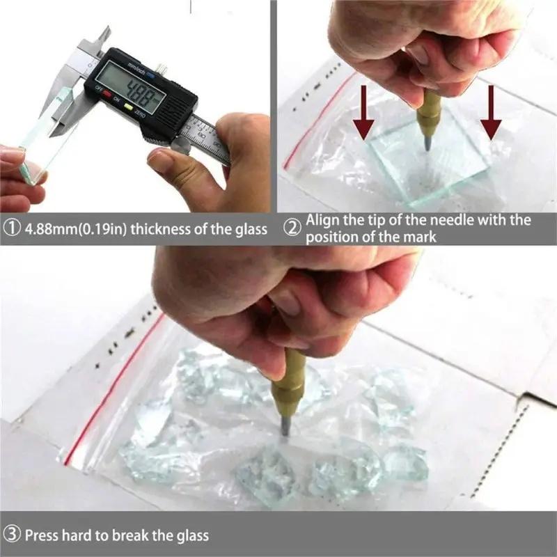 1 Stück Automatischer Körner Körner Holzbearbeitung Metallbohrer Einstellbarer Federbelasteter Markierer Handwerkzeug-Sets Schreinerwerkzeug