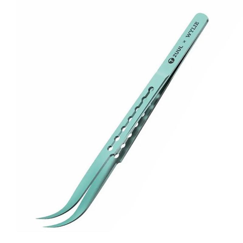 

2UUL Titanium Alloy Ultralight Tweezer for Precise Phone Board Repair Ti12 Elbow End