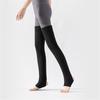 Calzettoni a costine a righe sopra il ginocchio senza piedi Scaldamuscoli lunghissimi con staffa Calze alte fino alla coscia per Donna Yoga