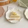 Koreanisches Geschirr Teller Keramik Snackteller Obstteller Dessertkuchenplatte Frühstück Dessert Geschirr Heim Geschirrteller