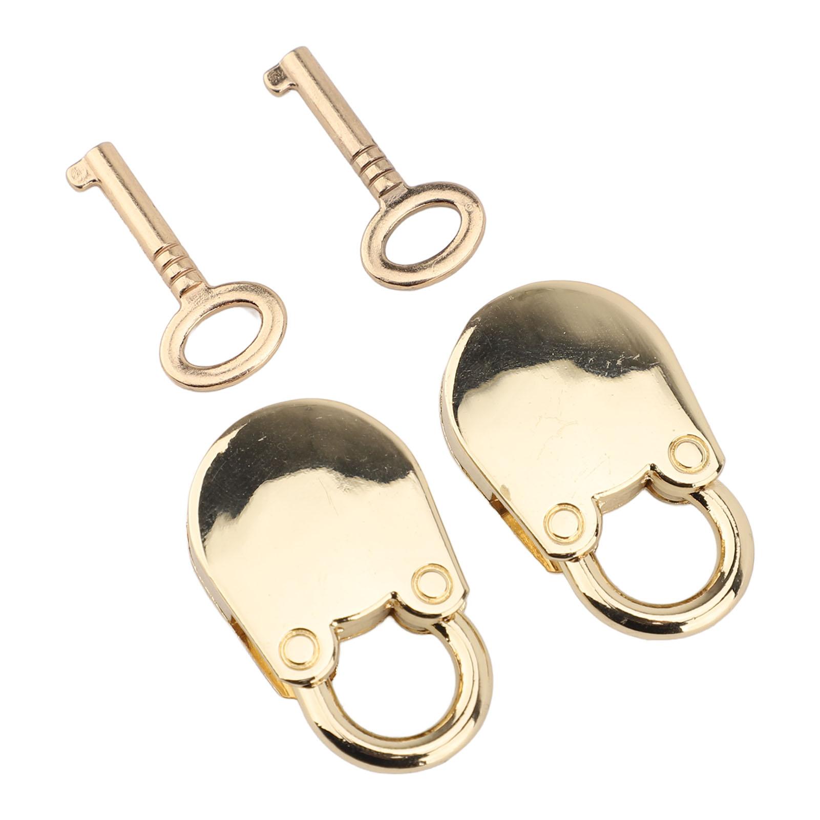 

2PCS Padlocks with Keys Zinc Alloy Cute Bear Shape Hanging Lock for Jewelry Box Storage Cabinet Handbag