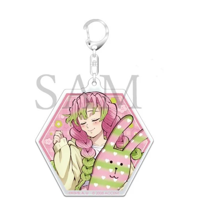 Demon Slayer Acrylic Keychain Tanjiro Immortal River Butterfly Shinobu Zenitsu Anime Peripheral Character Model Birth Date Present