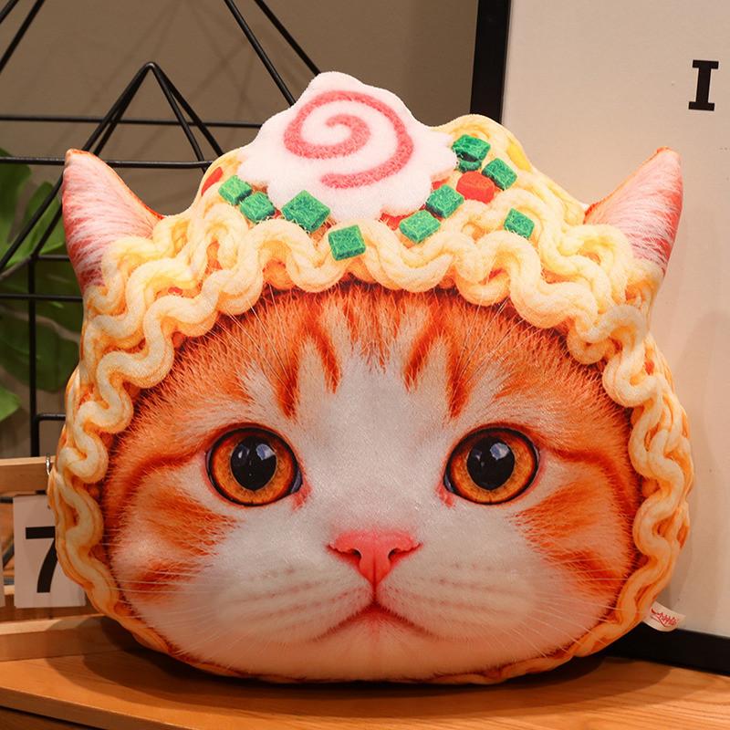 Cat Fan Cute 3d Plush Cat Pillow Soft Sofa Cushion Gift For Girls