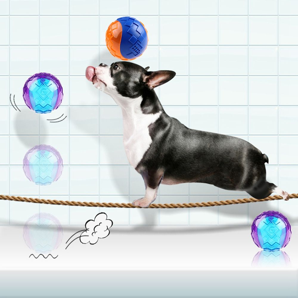 Squeaky Pet Supplies Relieve Boredom Chew Toys TPR Elasticity Ball Sounding Toy Dog  Toy Molar Ball