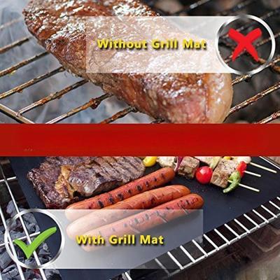 Podložka na grilování BBQ, Tepelně odolná, Snadno čistitelná, Opakovaně použitelná, Příslušenství pro grilování BBQ pro