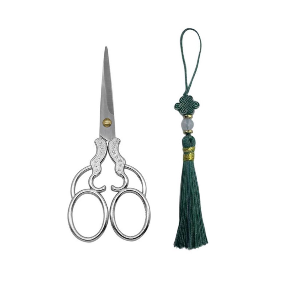Floral Pattern Sewing Scissors Zinc Zinc Zinc Alloy Embroidery Needlework Tools  Everyday Use