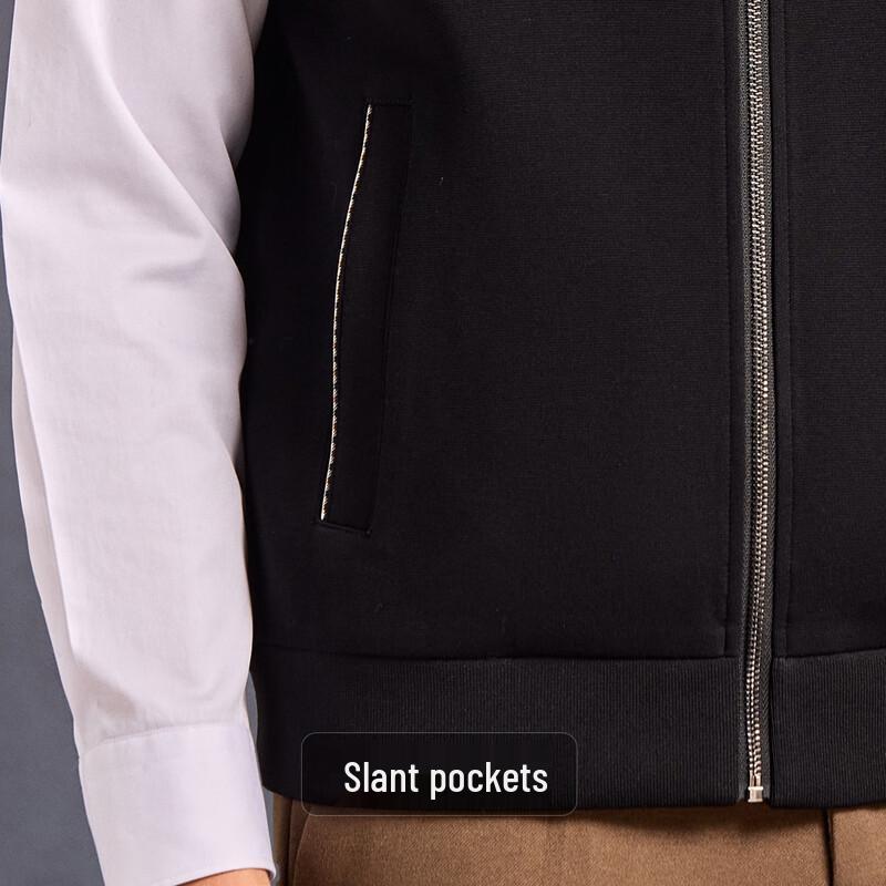 Men's Reversible Modal Blend Plaid Zipper Vest