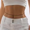 Accessories Sexy Vacation Metal Thin Chain Waist Chain, Simple Geometric Body Chain Waist Chain