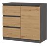 Malwa 1D3S ANTHRACITE ARTISAN Chest of Drawers