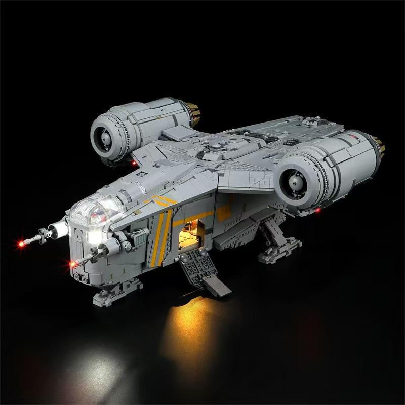 

Со светодиодной подсветкой 6187 шт. Модель из строительных блоков Razor Crest, совместимая с 75331, кирпичики, игрушки для мальчиков, подарки на день рождения No original box