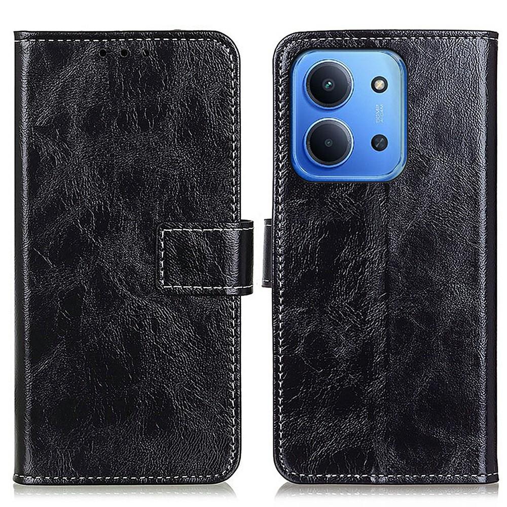 For Xiaomi Redmi 15C 5G (EU) (173mm)/15C 4G (EU) (173mm) Case Wallet Leather Phone Cover Crazy Horse Texture