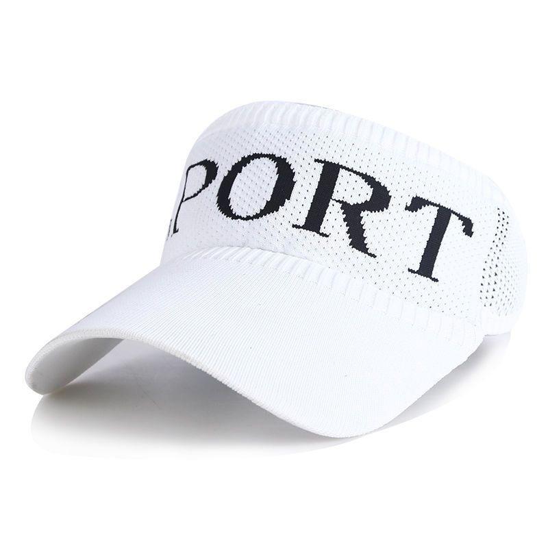 2026New Summer Empty Top Sport Cap Brim UV Protection Knitted Hat Breathable Sun Outdoor Hat Korean Fashion Sunshade