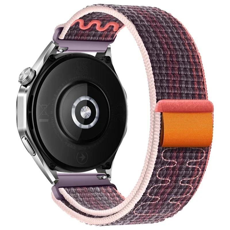 20mm 22mm Smart Watch Strap for Amazfit Balance GT4/3/2 46mm Nylon Loop Bracelet for Samsung Galaxy Watch 4/6 Classic 5 Pro 45mm