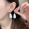 Elegant Waterdrop Faux Pearl Earrings: French Retro Dangle Jewelry for Women