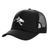 Gorro de camionero con diseño de esqueleto de pez Hueso de pez Divertido para Unisex Gorro de Hueso de Pescado Gorra de Béisbol Fresca de Verano para Unisex Gorras de Malla Netas MZ