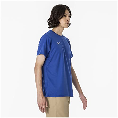 Mizuno Training Wear Short Sleeve T-Shirt, Moisture-Wicking, Quick-Drying, 32MAA156, Surf Blue, XL