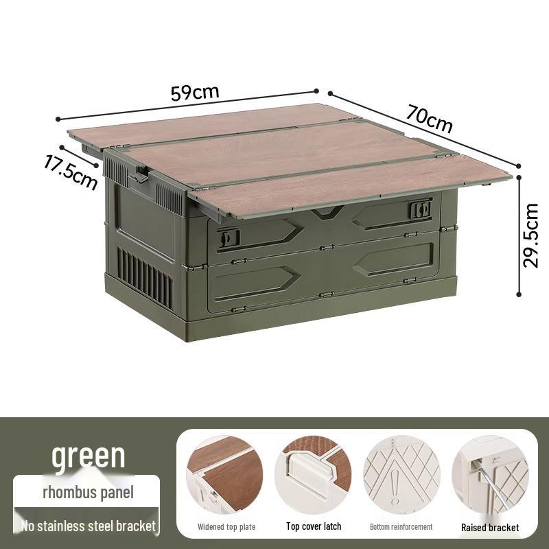 Camping Trunk Folding Storage Box for Outdoor and Picnic Organization