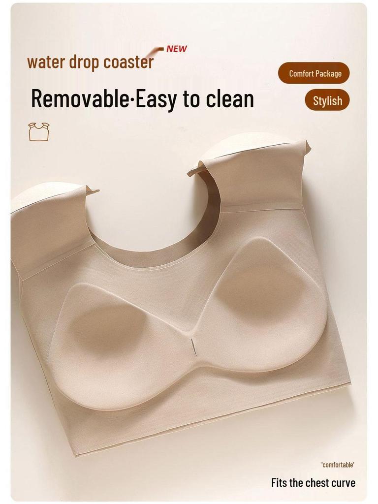 Women's Seamless Shoulder Pads & Chest Binder - Invisible Vest Bra for a Sleek Look