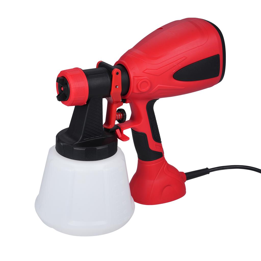 Paint Sprayer 600W Electric Spray Paint Gun 1200ml Pot 3 Spary Patterns 1.5/1.8/2.2/2.6mm Nozzles