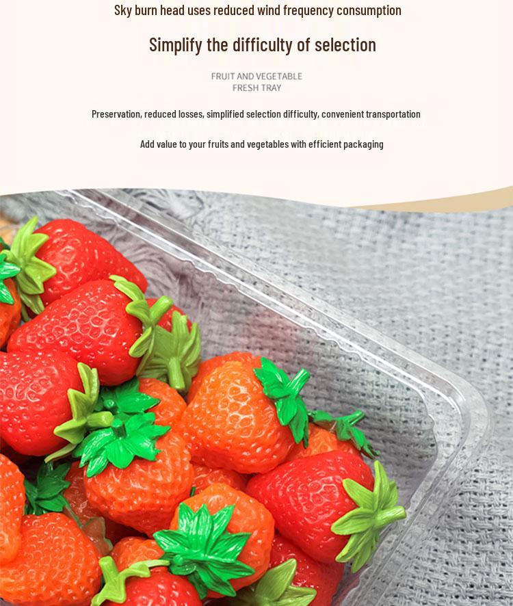 Transparent Disposable Fruit Packaging Box – Ideal for Fruit, Roasted Duck, and Takeaway