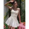 Camus Love Song Vietnam Niche Style French Style Sweet and Spicy Design Sense Lace Stitching Slimming Pure Desire Sling Dress