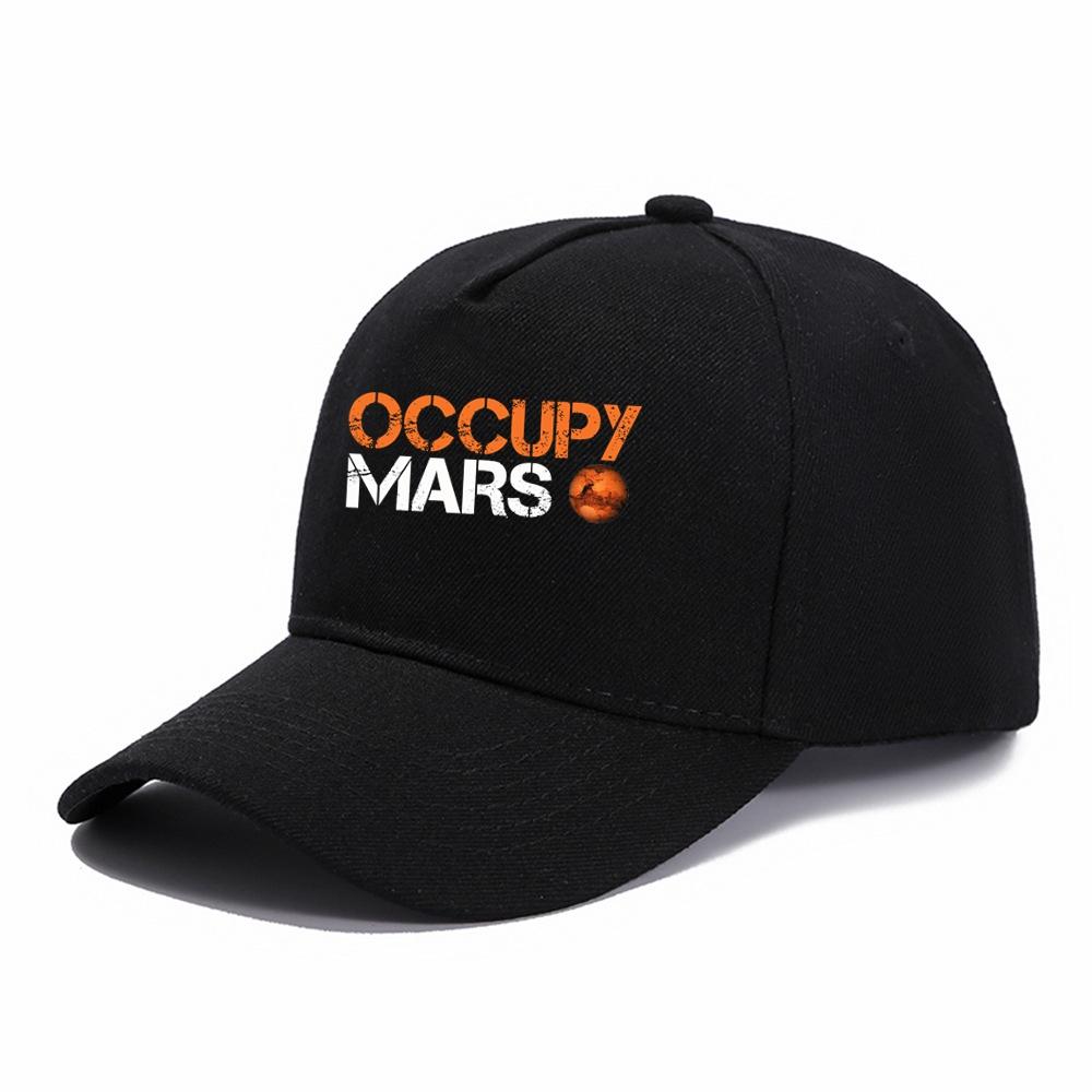 Occupy Mars Baseball Cap Spacex Nasas Unisex Elon Musk Falcon Heavy 9 Snapback Caps Unisex Casual Travel Outdoor Sun Hats