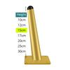 KAK 4pcs Gold Furniture Legs Black Cold Rolled Steel Table Feet Sofa Bed Leg Replacement 800KG Heavy Duty Furniture Hardware