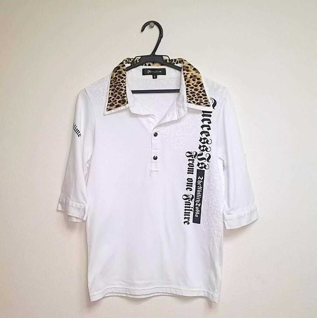 

[Б/У] Рекомендуется для фанатов Y2K, Achieve, ведущих и K-pop! Рубашка поло с леопардовым принтом