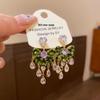 Silver Needle Zircon Teardrop Tassel Earrings: Elegant, High-End Sweet Design, Exquisite Fashion Jewelry.
