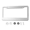 XCLPF Car License Plate Frame - Stainless Steel Auto License Plate Frame Tag Holder Frame Cover - 12x6 Inch for Universal Cars License Plate Covers