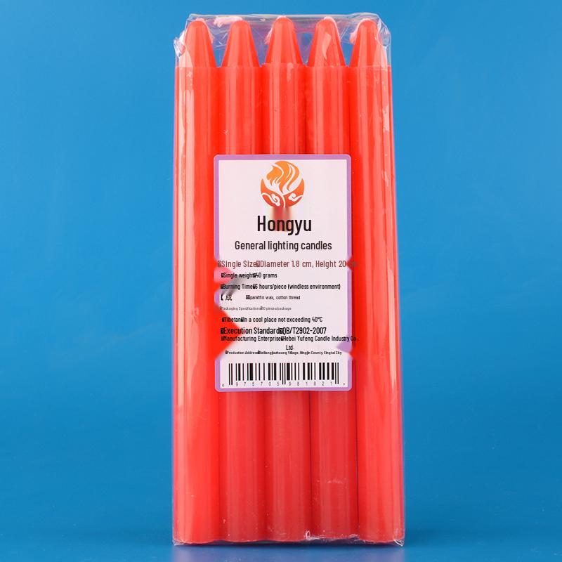 Smokeless Deodorizing White Candles for Power Outages and Buddha Offerings