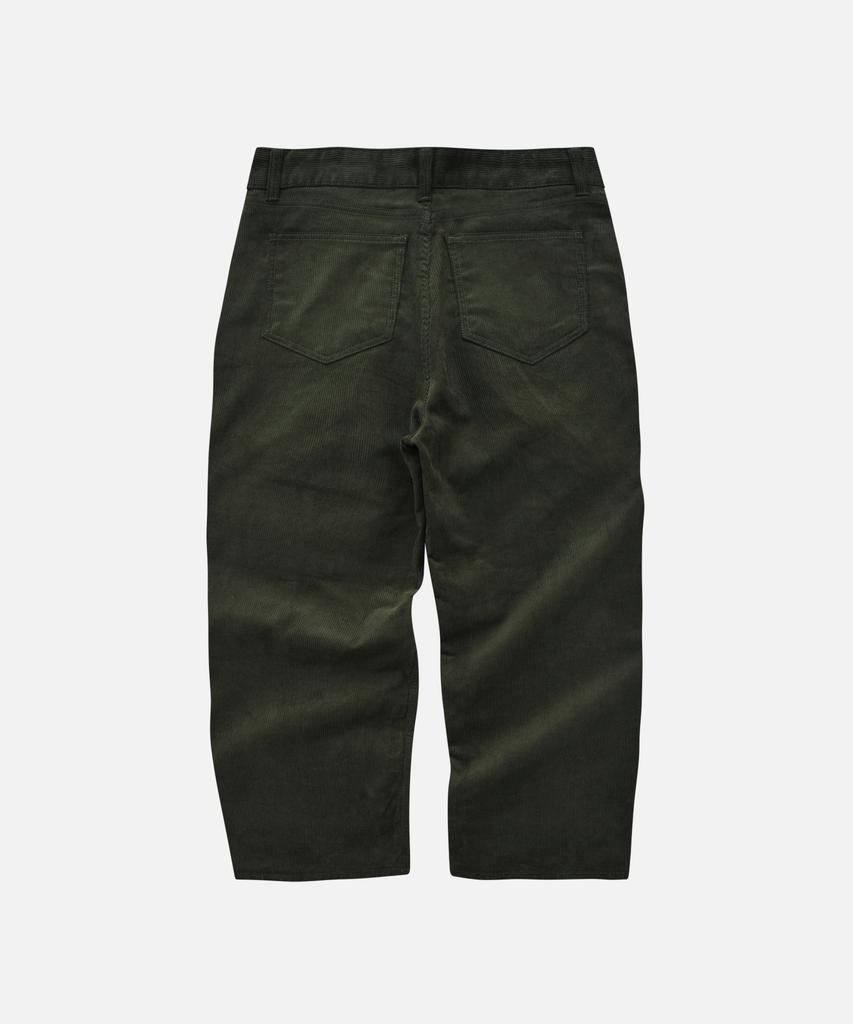 FRIZMWORKS Cord-Komfort-Hose mit zwei Falten _ Oliv