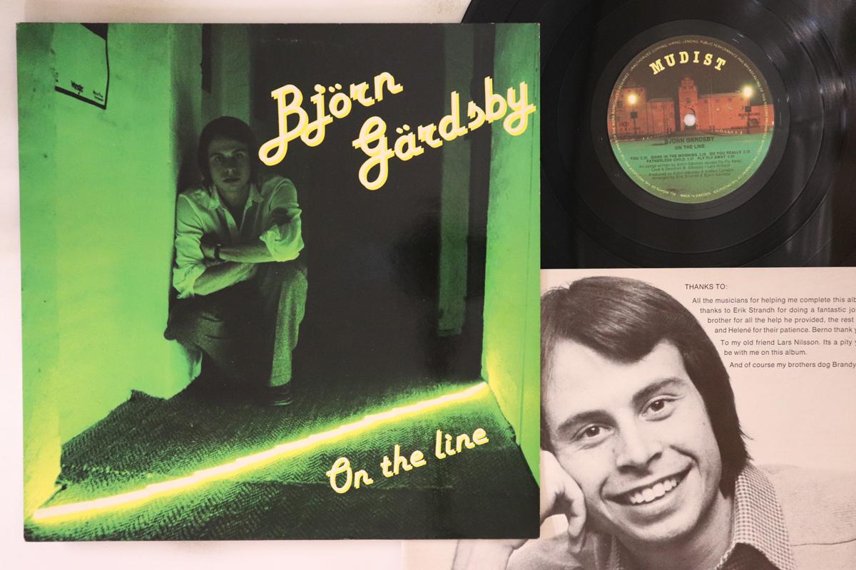 

LP Record BJORN GARDSBY On The Line MUD501400 MUDIST 1980 Sweden Rock Used
