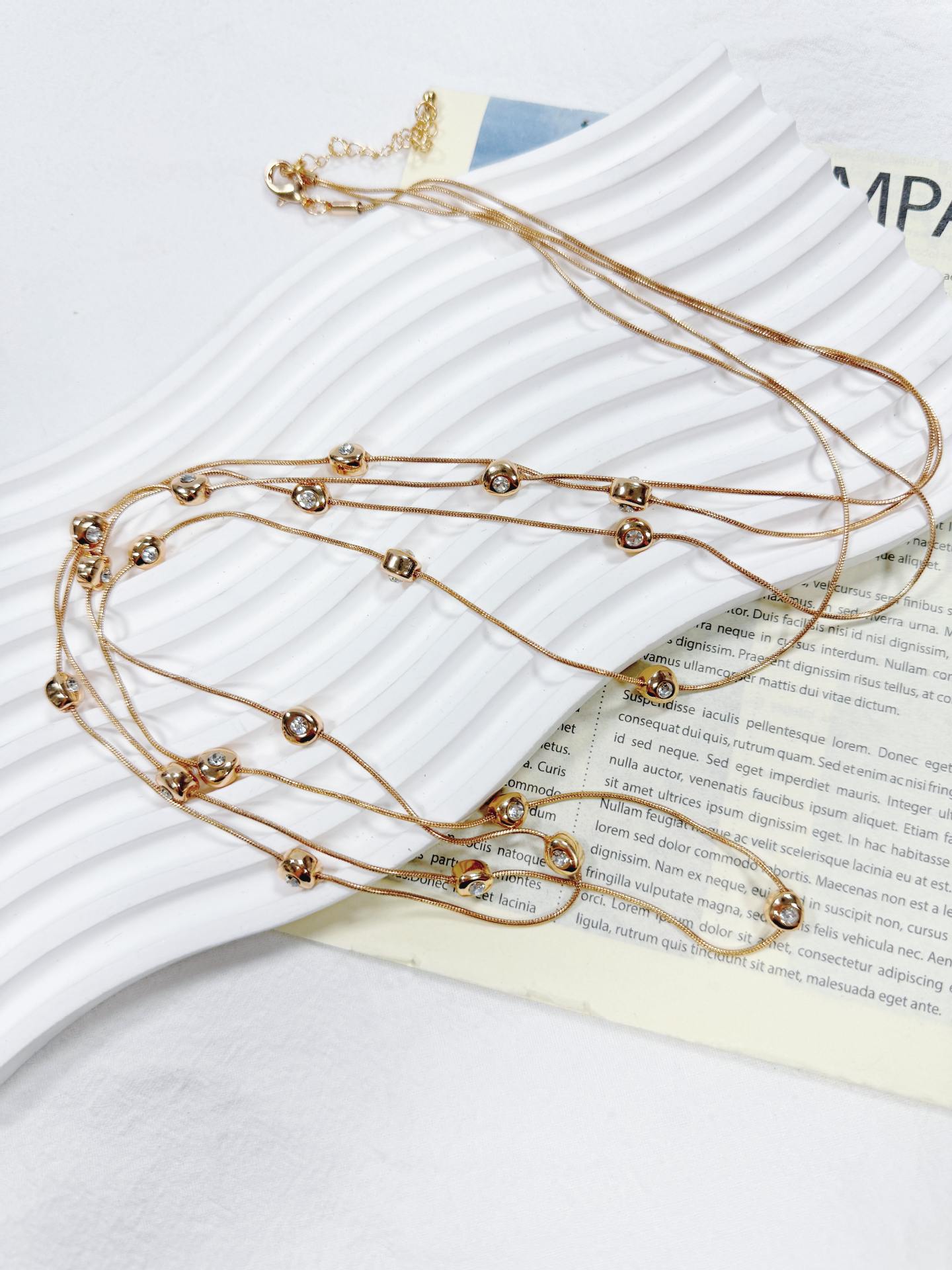 American Trendy Copper Inlaid Zircon Cross Twist Chain Personalized Men S Necklace Hip-Hop Jewelry