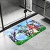Anime T-Tensura Floor Mat Diatomite Bath Mat, Quick Dry Absorbent Non-Slip Door Mat